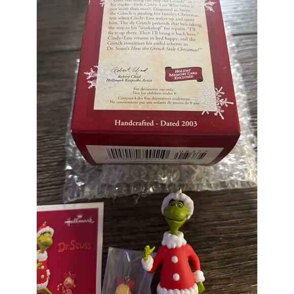 Grinch and Cindy Lou Who - 2003 Hallmark Ornament - NOB - Picture 2 of 3